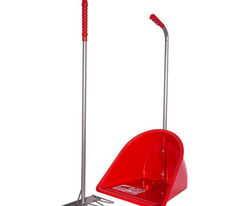 Efficient and Durable Cleaning Tool: Traditional Tidee™ with Rake - Red Gorilla