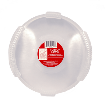 TubTop Extra Small | Transparent Lid for Gorilla Tubs and Skips - Red Gorilla - UK - RGTOP/MINI