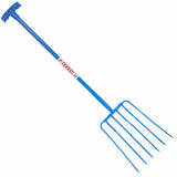 6 Prong Manure Fork with T Handle - Red Gorilla - 116/T6/BL