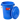Gorilla Bin™ 30 Litre Bin with Clip Lid - Blue