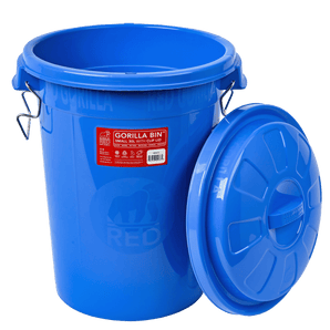 Gorilla Bin™ 30 Litre Bin with Clip Lid - Blue