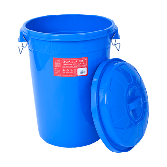 Gorilla Bin™ 80L Bin with Clip Lid - Red Gorilla - RGBIN80.BL