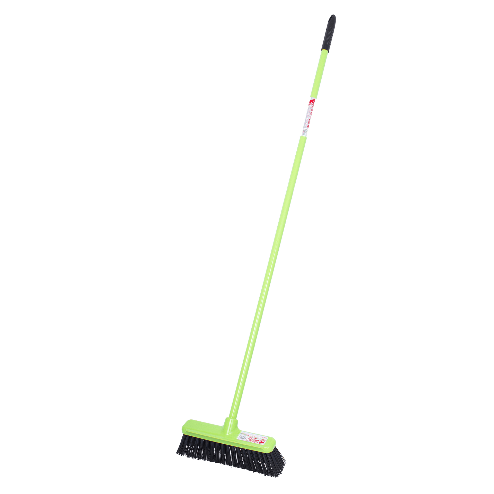 Gorilla Broom 30cm Hard Bristle - Integrated Scraper Blade – Red
