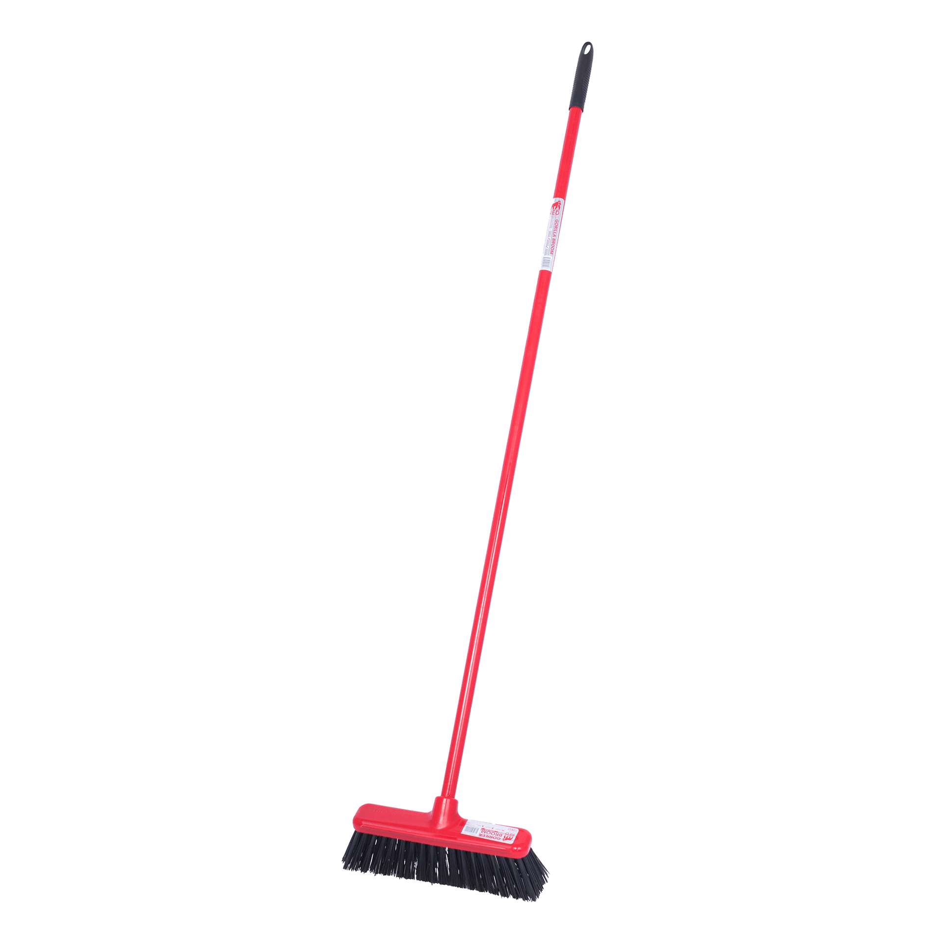 Gorilla Broom 30cm Hard Bristle - Integrated Scraper Blade – Red