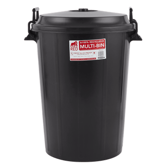 Multi Bin with Lid 100L - Red Gorilla - UK - SP100BK.