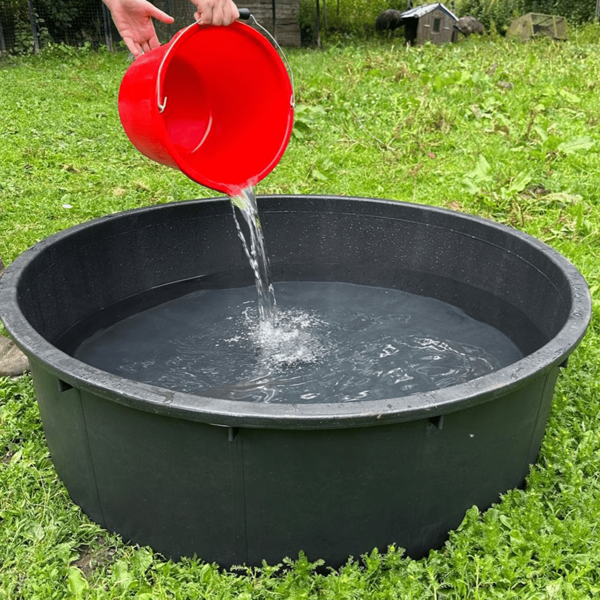 plastic tubs for planting 150L Round Multi Tub - UV & Frost Resistant for Outdoor Use – Red Gorilla
