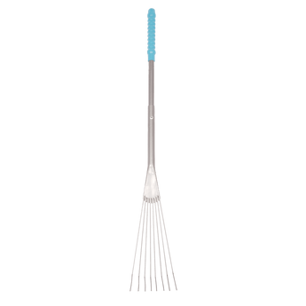 Tidee™ Long Handled Metal Rake - Efficient Waste Collection – Red ...