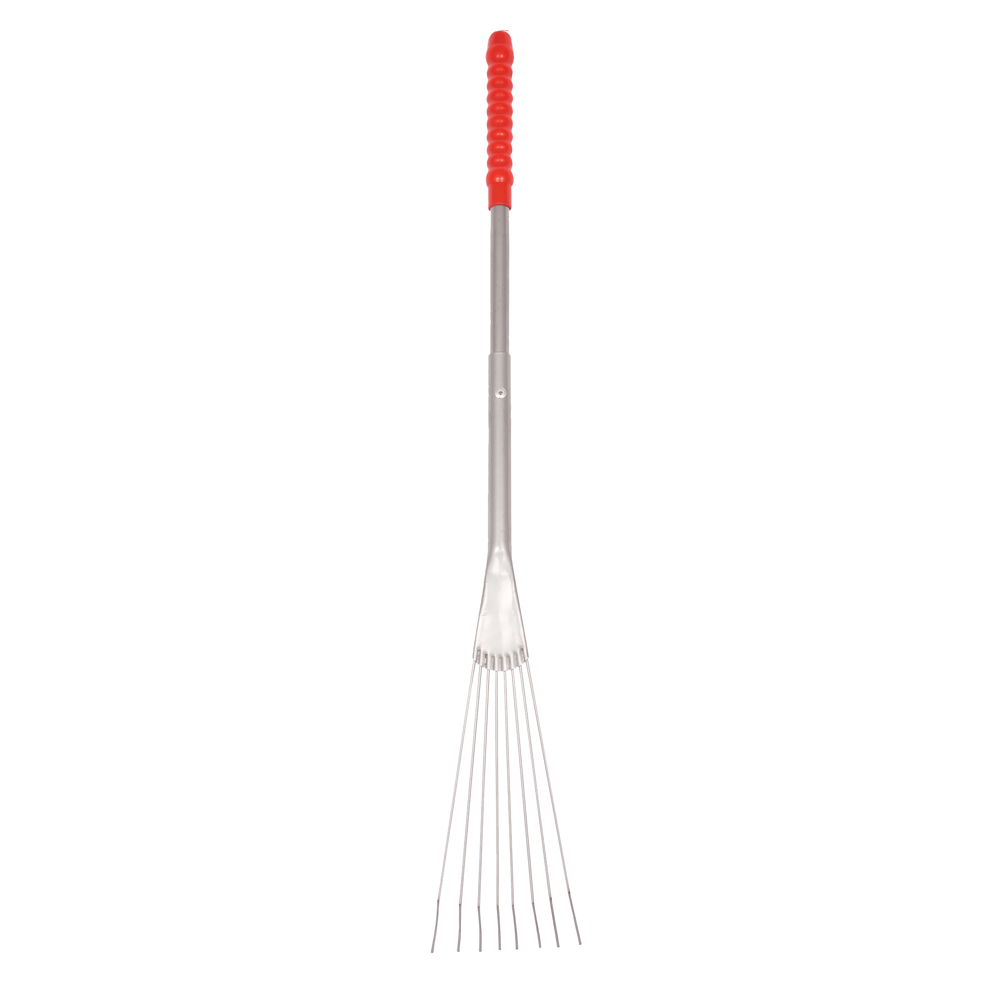 Trash Collection Rake Tidee™ Long Handled Metal Rake - Efficient Waste Collection – Red ...