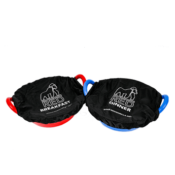 TubCover Breakfast & Dinner Pack - Red Gorilla - UK - COV.PAIR.BK