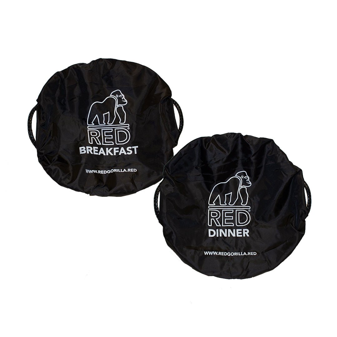 TubCover Breakfast & Dinner Pack - Red Gorilla - COV.PAIR.BK